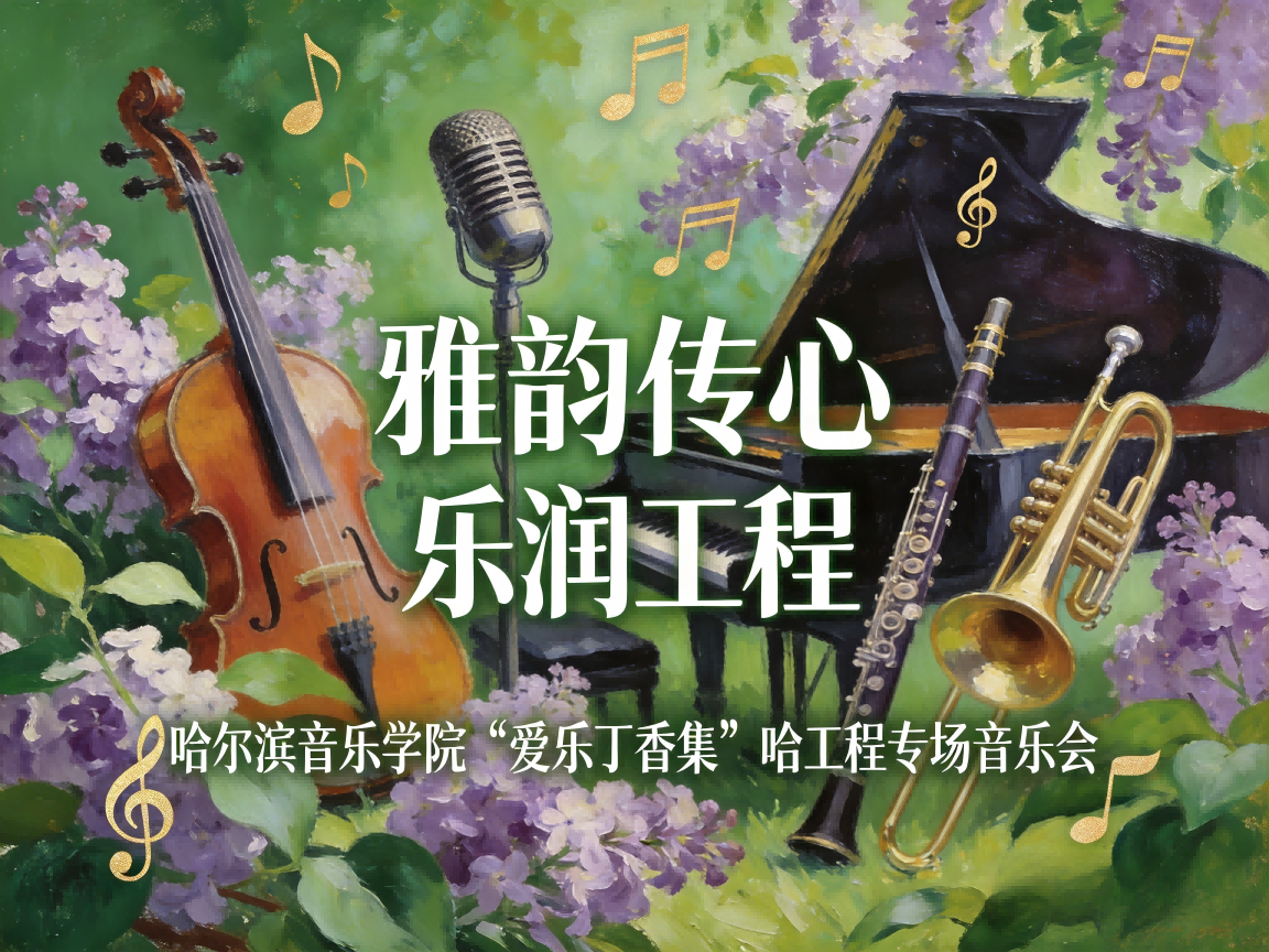 雅韵传心 乐润工程丨高雅艺术进校园哈尔滨音乐学院“爱乐丁香集”哈工程专场音乐会期待你