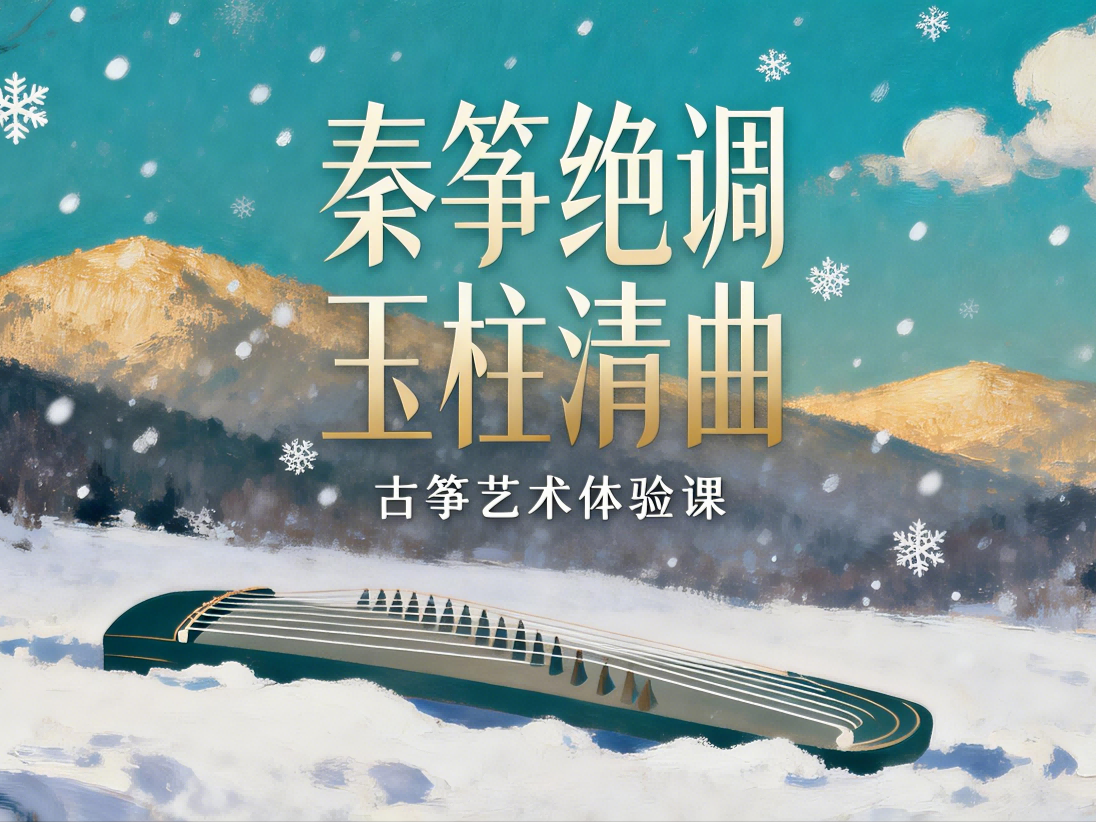 秦筝绝调 玉柱清曲丨古筝艺术实践体验活动来啦