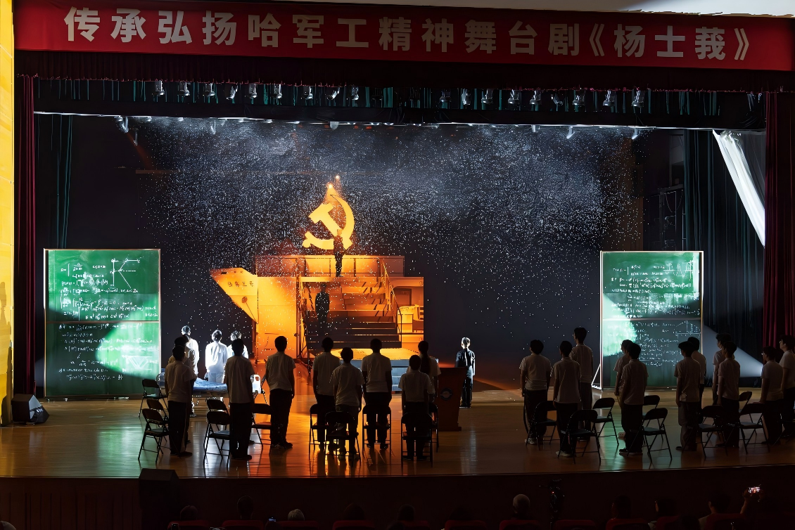 薪火相传！传承弘扬哈军工精神舞台剧《杨士莪》震撼首演